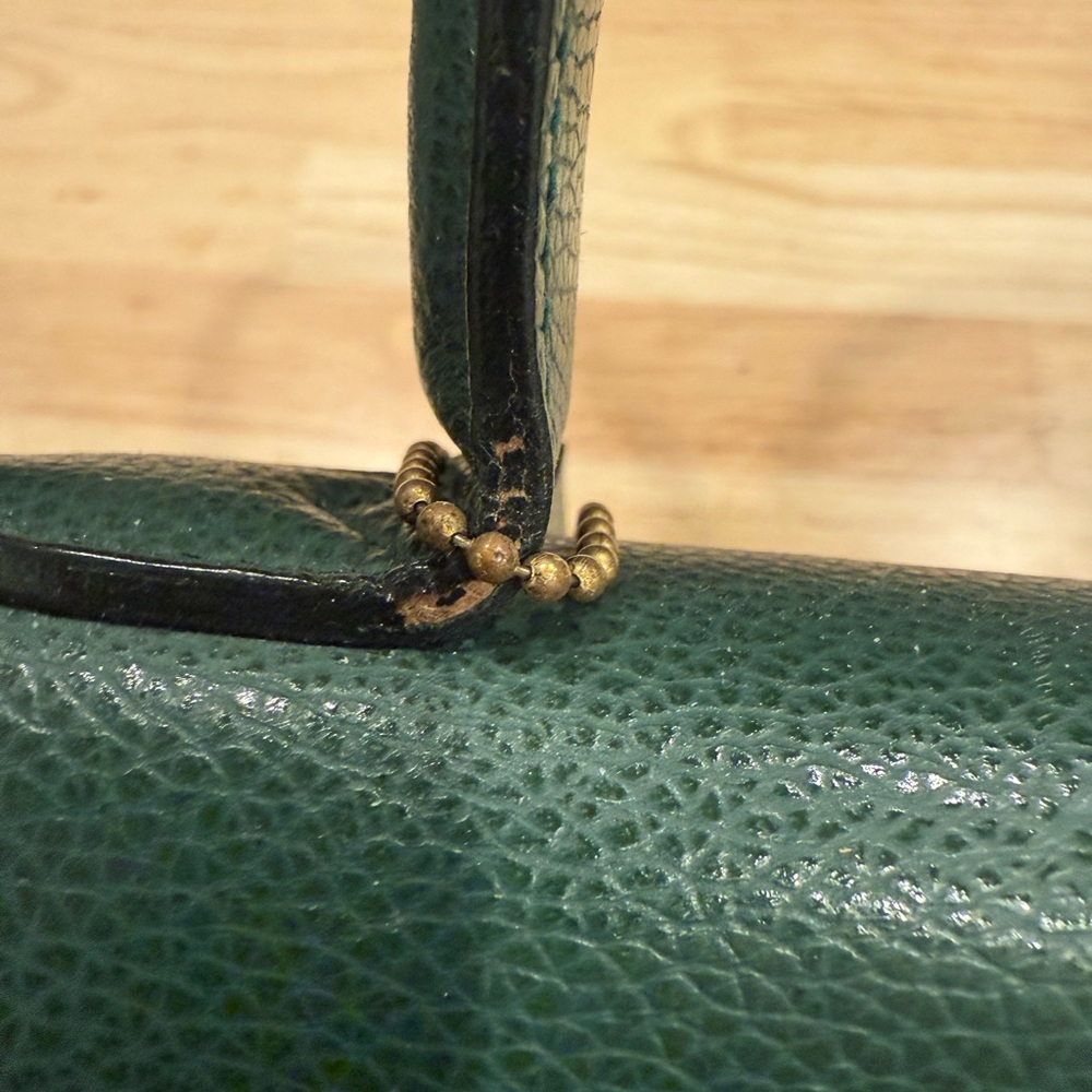 Vintage Coach Madison Biltmore Emerald Green Leather Purse (J7E-4427) - Picture 7 of 11